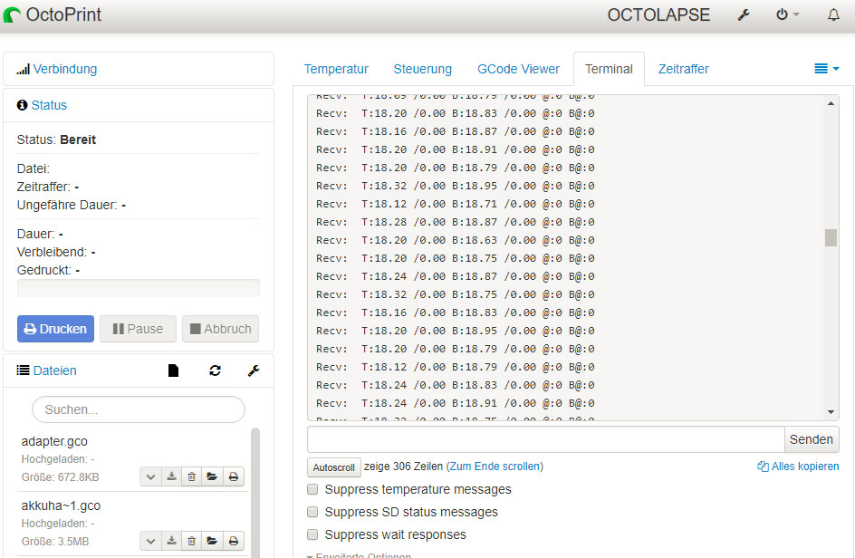 octoprint pid-tuning bild
