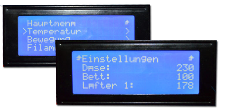 LCD 2004 Umlaute fehlerhaft