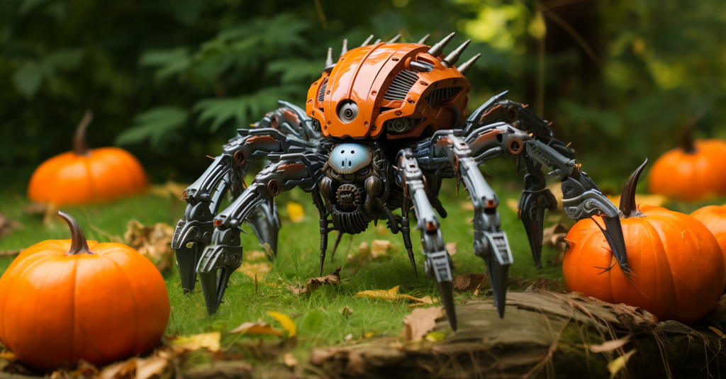 Halloween-Pumpkin-Spider-Transformer STL